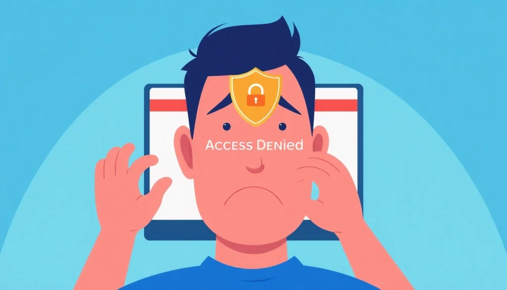 Goltogel user encountering an access block on a webpage due to security measures.
